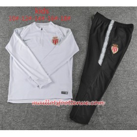 AS Monaco Enfant Ensemble Sweat d'entrainement Blanc 2018/2019